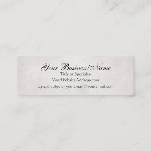 Carte De Visite Mini Requin vintage (Dos)