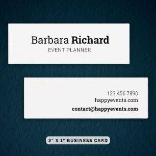 Carte De Visite Mini Réseautage minimal de consultants professionnels