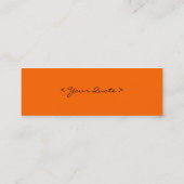 Carte De Visite Mini Ressort orange 2 (Dos)