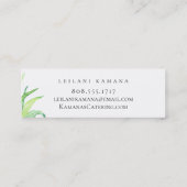 Carte De Visite Mini Restauration peinte d'ananas (Dos)