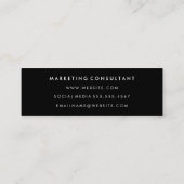 Carte De Visite Mini Retourner lettre (Dos)