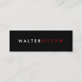 Carte De Visite Mini Retourner lettre (Devant)