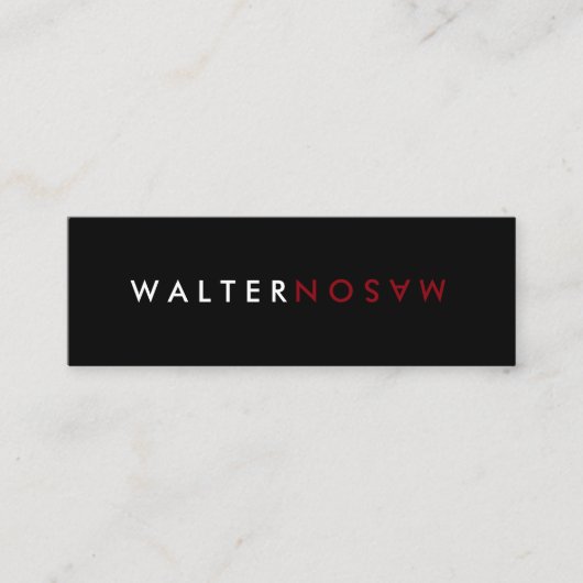 Carte De Visite Mini Retourner lettre (Devant)