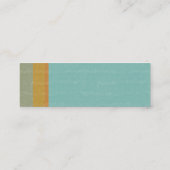 Carte De Visite Mini Rétro âgé (Dos)