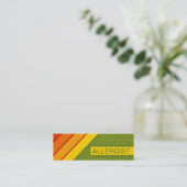 Carte De Visite Mini rétro ALLERGIST (Debout devant)