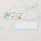 Carte De Visite Mini Rétro appel (Devant / Derrière)