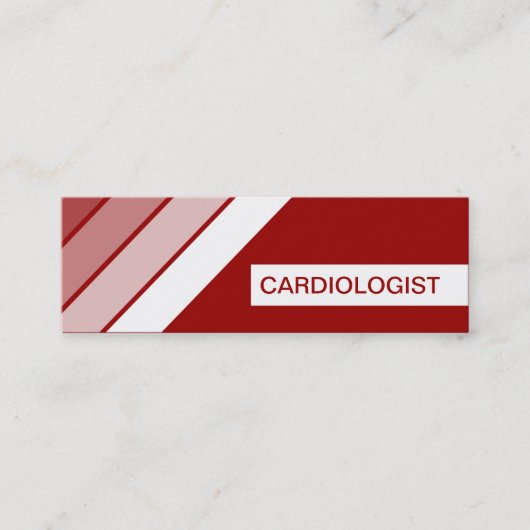 Carte De Visite Mini RÉtro CARDIOLOGUE (Devant)