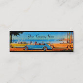 Carte De Visite Mini RETRO CARS - réparation automobile (Dos)