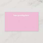 Carte De Visite Mini rétro de Pâques vintage (Dos)