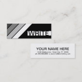 Carte De Visite Mini rétro ÉCRIVEZ (Devant / Derrière)