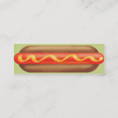 Carte De Visite Mini Rétro hot dog - maigre (Dos)