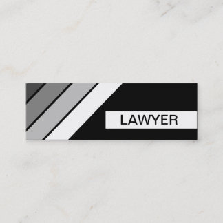 Carte De Visite Mini rétro LAWYER