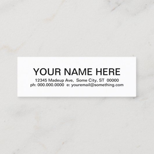 Carte De Visite Mini REtro LOCKSMITH (Dos)