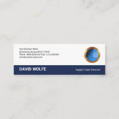 Carte De Visite Mini Rétro logistique professionnelle élégante simple (Dos)