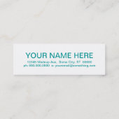 Carte De Visite Mini rétro NURSE (Dos)