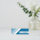 Carte De Visite Mini RÉtro PLUMBER (Debout devant)