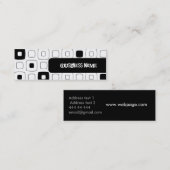 Carte De Visite Mini RÉTRO PROFIL/carte de visite (Devant / Derrière)