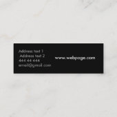 Carte De Visite Mini RÉTRO PROFIL/carte de visite (Dos)