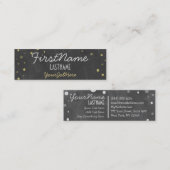 Carte De Visite Mini Rétro tableau antique (Devant / Derrière)