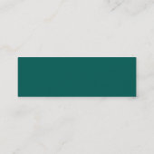 Carte De Visite Mini rétros anneaux turquoises (Dos)