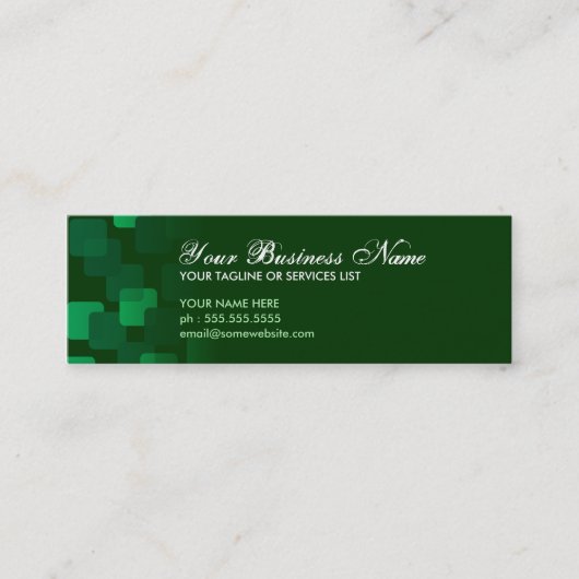 Carte De Visite Mini rétros cascades (Devant)