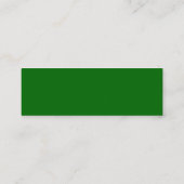 Carte De Visite Mini rétros verts d'anneaux (Dos)
