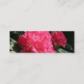 Carte De Visite Mini Rhododendron rose 2 mini-Cartes de visite (Dos)