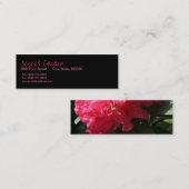 Carte De Visite Mini Rhododendron rose (3) (Devant / Derrière)