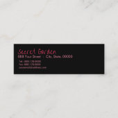 Carte De Visite Mini Rhododendron rose (3) (Devant)