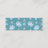 Carte De Visite Mini Rideau de diamant bleu (Dos)