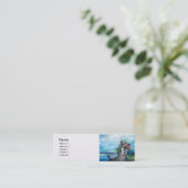 Carte De Visite Mini RIDERS DANS LE papier perle STORM (Debout devant)