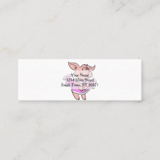 Carte De Visite Mini Robe rose de porc | choisir la couleur arrière - p