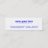 Carte De Visite Mini robot (Dos)