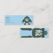 Carte De Visite Mini Robot - maigre (Devant / Derrière)