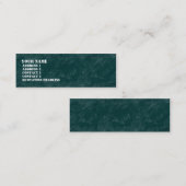 Carte De Visite Mini Roche brossée - Turquoise foncé (Devant / Derrière)