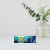 CARTE DE VISITE MINI ROCHE DE LA DENTISSE DENTISTE ASCLEPIUS (Debout devant)