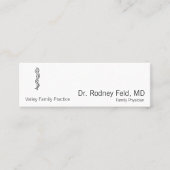 Carte De Visite Mini Rod d'Asclepius [symbole médical] (Devant)