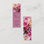 Carte De Visite Mini Rose arrangée mère signet (Devant / Derrière)