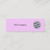 Carte De Visite Mini Rose-clair (Dos)