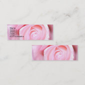 Carte De Visite Mini Rose de rose, (Devant / Derrière)