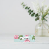 Carte De Visite Mini Rose et Pois (Debout devant)