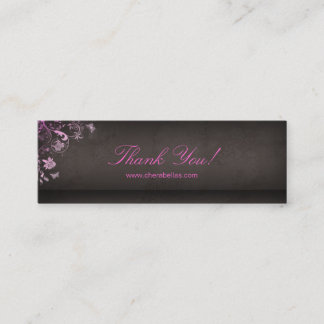 Carte De Visite Mini Rose floral de papillon de spa de signet de salon