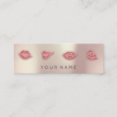 Carte De Visite Mini Rose Lèvres Injecteur cosmétique Injecteur Qr Code (Devant)