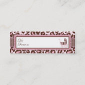 Carte De Visite Mini Rose maigre de chèque-cadeau de la fille TY de (Dos)