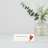 Carte De Visite Mini Rose rouge (Debout devant)