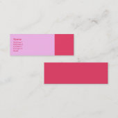 Carte De Visite Mini Rose simple (Devant / Derrière)