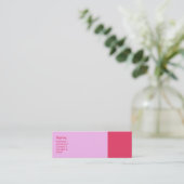 Carte De Visite Mini Rose simple (Debout devant)