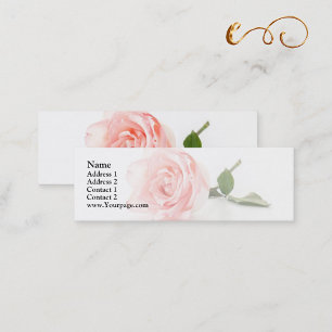 Carte De Visite Mini Rose souple