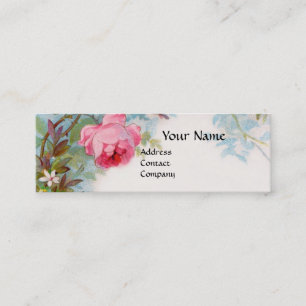 Carte De Visite Mini ROSES & JASMINES MONOGRAM GEM rose
