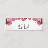 CARTE DE VISITE MINI ROSES ROSES ROSES (Devant)